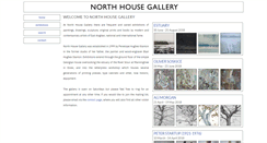 Desktop Screenshot of northhousegallery.co.uk