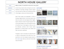 Tablet Screenshot of northhousegallery.co.uk